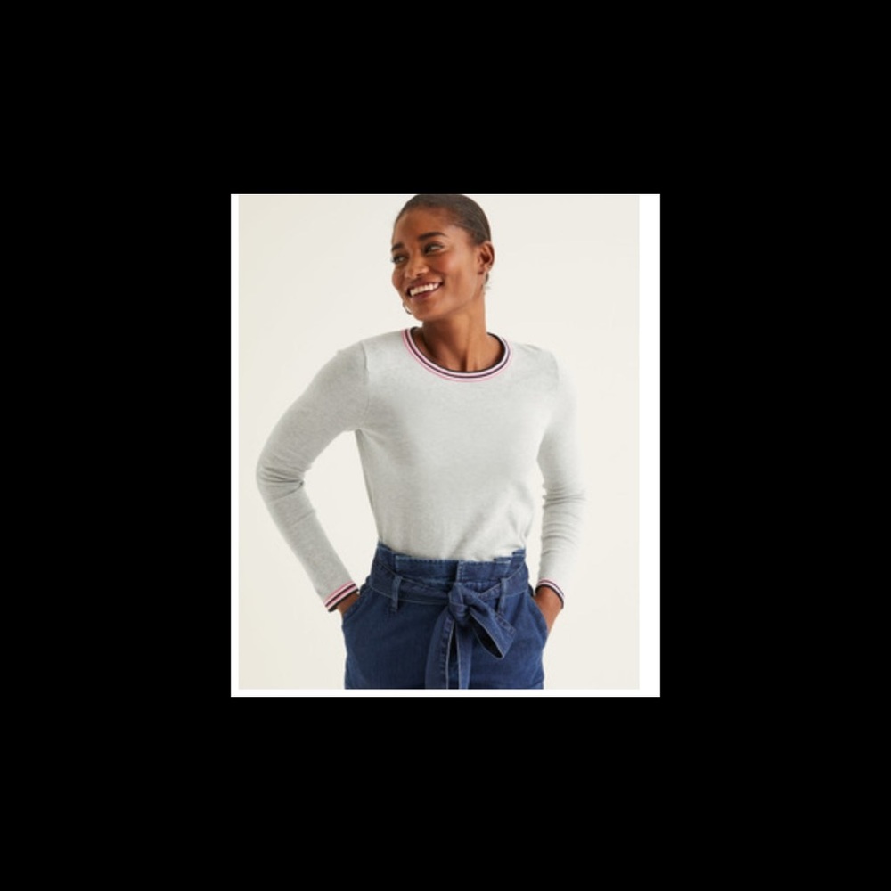 Boden Elina Sweater- Grey Melange
